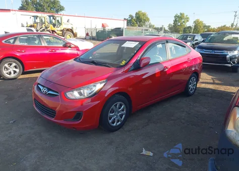 2013 Hyundai Accent Gls from USA, damaged, VIN KMHCT4AE4DU523327